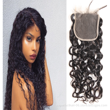 Cheap HD Swiss Lace Closure Human Hair 4x4  HD Brazilian Hair Closure  With Hd Swiss Lace Closure